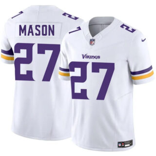 Men's Minnesota Vikings #27 Jordan Mason White 2025 F.U.S.E. Vapor Untouchable Limited Stitched Jersey