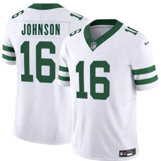 Men's New York Jets #16 Tyler Johnson White 2025 F.U.S.E. Vapor Untouchable Limited Stitched Jersey