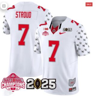 Men's Ohio State Buckeyes 2024 National Champions Limited Jersey N2 C J Stroud 7