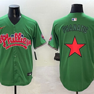 Men's Philadelphia Phillies Green Phanatic Limited Stitched Jersey