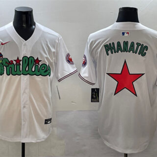 Men's Philadelphia Phillies White Phanatic Limited Stitched Jersey