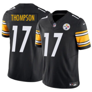 Men's Pittsburgh Steelers #17 Skylar Thompson Black 2025 F.U.S.E. Vapor Untouchable Limited Stitched Jersey