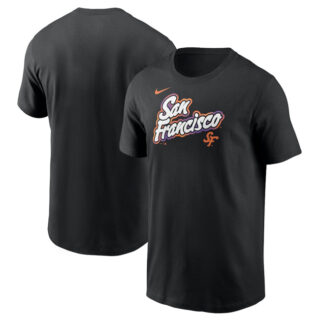 Men's San Francisco Giants Black 2025 City Connect Wordmark T-Shirt