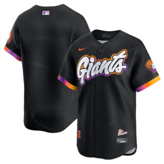 Men's San Francisco Giants Blank Anthracite 2025 City Connect Limited Stitched Baseball Jersey
