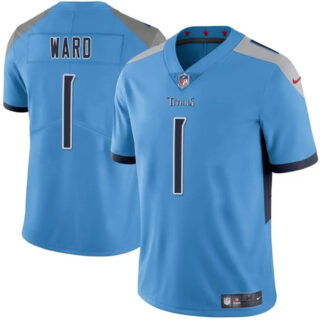 Men's Tennessee Titans #1 Cameron Ward Blue 2025 Draft Vapor Untouchable Stitched Football Jersey