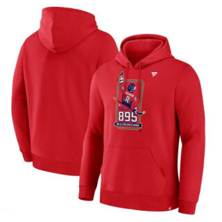 Men's Washington Capitals Red All-Time Leading Goal Scorer 895 Logo Pullover Hoodie