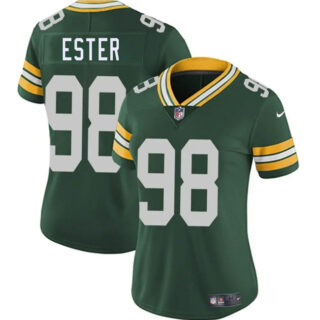 Women's Green Bay Packers #98 James Ester Green 2025 Vapor Untouchable Limited Stitched Jersey(Run Small)