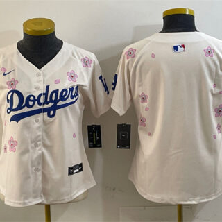 Women's Los Angeles Dodgers Blank Cream 2025 Tokyo Series Limited Stitched Baseball