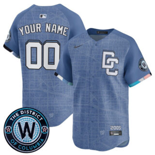 Youth ACTIVE PLAYER Custom Blue 2025 City Connect Limited Stitched Baseball Jersey