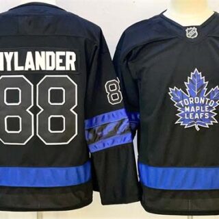 Youth Toronto Maple Leafs #88 William Nylander Black 2024-25 Alternate Stitched Hockey Jersey