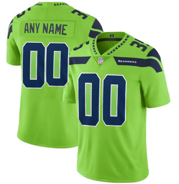 Custom Men's Neon Green Seattle Seahawks Limited Jersey
