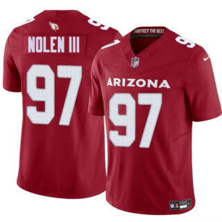 Men's Arizona Cardinals #97 Walter Nolen III Red 2025 Draft F.U.S.E. Vapor Untouchable Limited Stitched Jersey