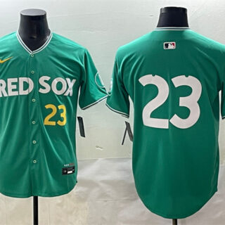 Men's Boston Red Sox #23 Romy Gonzalez Green 2025 City Connect Limited Stitched Baseball Jersey