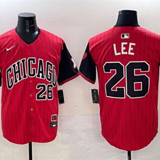 Men's Chicago White Sox #26 Korey Lee Red Black 2025 City Connect Limited Stitched Baseball Jersey