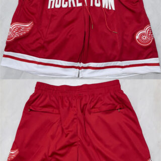 Men's Detroit Red Wings Red Shorts (Run Small)