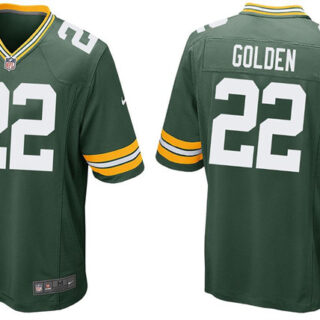 Men's Green Bay Packers #22 Matthew Golden Green 2025 Draft Stitched Game Jersey