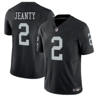 Men's Las Vegas Raiders #2 Ashton Jeanty Black 2025 F.U.S.E. Vapor Stitched Football Jerseys