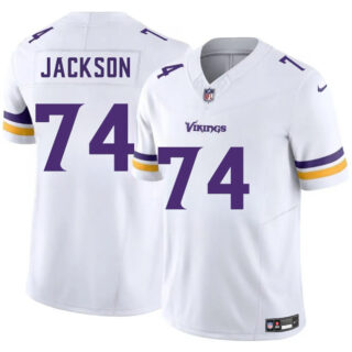 Men's Minnesota Vikings #74 Donovan Jackson White 2025 Draft F.U.S.E. Vapor Untouchable Limited Stitched Jersey