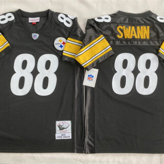 Men's Pittsburgh Steelers #88 Lynn Swann Black Stitched Football Jersey