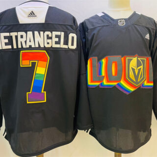 Men's Vegas Golden Knights #7 Alex Pietrangelo Black 2024-25 Home Stitched Hockey Jersey