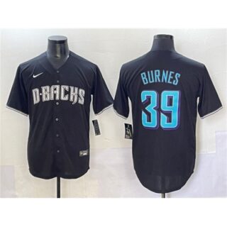 Men's Arizona Diamondbacks #39 Corbin Burnes Black Stitched Baseball Jersey