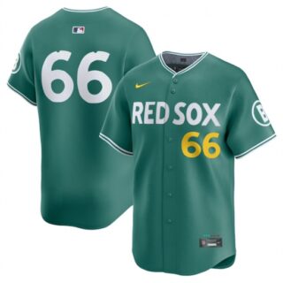 Men's Boston Red Sox #66 Brayan Bello Green 2025 City Connect Limited Stitched Baseball Jersey