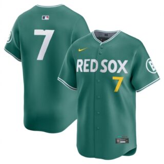 Men's Boston Red Sox #7 Masataka Yoshida Green 2025 City Connect Limited Stitched Baseball Jersey