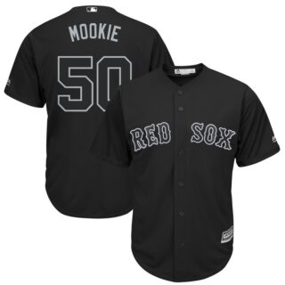 Men's Boston Red Sox Majestic #50 Mookie Betts Black Jerseys