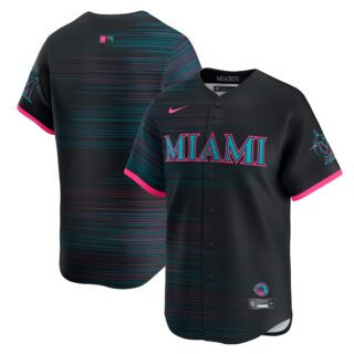 Men's Miami Marlins 2025 City Connect Limited Jersey - Black