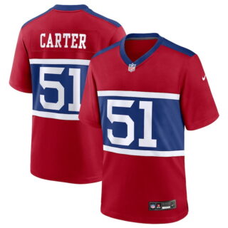 Men's New York Giants #51 Abdul Carter Red First Round Pick Alternate Game Jersey
