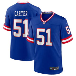Men's New York Giants #51 Abdul Carter Royal First Round Pick 2nd Alternate Game Jersey