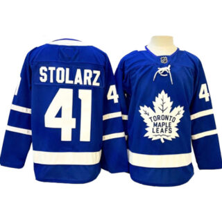 Men's Toronto Maple Leafs #41 Anthony Stolarz Blue 2024-25 Stitched Hockey Jerseys