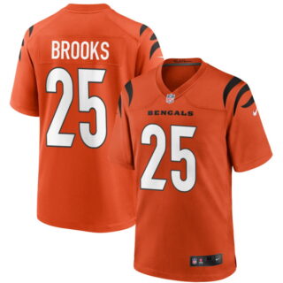 Men's Cincinnati Bengals #25 Tahj Brooks Orange Alternate Game Jersey