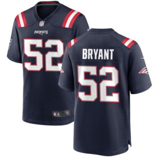 Men's New England Patriots #52 Marcus Bryant Navy Alternate Jersey