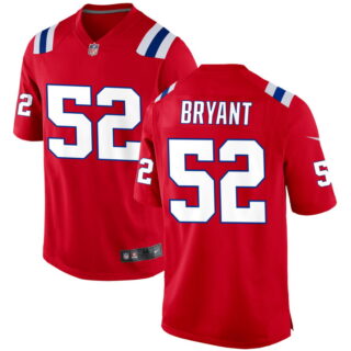 Men's New England Patriots #52 Marcus Bryant Red Alternate Jersey
