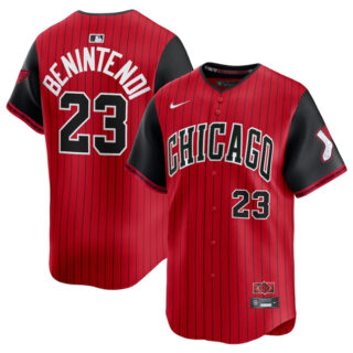 Youth Chicago White Sox #23 Andrew Benintendi Red Black 2025 City Connect Limited Stitched Baseball Jersey