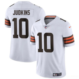 Youth Cleveland Browns #10 Quinshon Judkins White 2025 Draft Vapor Untouchable Limited Stitched Football Jersey