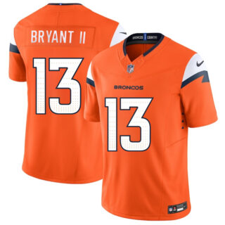 Youth Denver Broncos #13 Pat Bryant II Orange 2025 Draft F.U.S.E. Vapor Limited Stitched Football Jersey