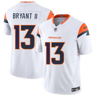 Youth Denver Broncos #13 Pat Bryant II White 2025 Draft F.U.S.E. Vapor Limited Stitched Football Jersey