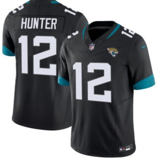 Youth Jacksonville Jaguars #12 Travis Hunter Black 2025 Draft F.U.S.E. Vapor Limited Stitched Football Jersey