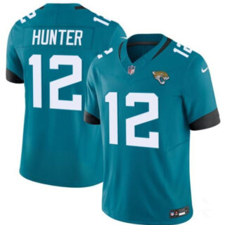 Youth Jacksonville Jaguars #12 Travis Hunter Teal 2025 Draft F.U.S.E. Vapor Limited Stitched Football Jersey