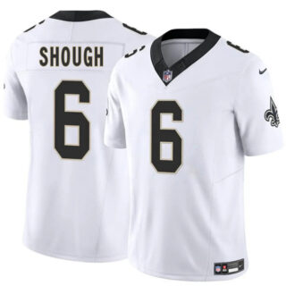 Youth New Orleans Saints #6 Tyler Shough White 2025 Draft F.U.S.E Vapor Limited Stitched Football Jersey