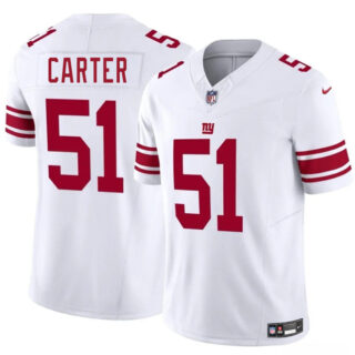 Youth New York Giants #51 Abdul Carter White 2025 Draft F.U.S.E. Vapor Untouchable Limited Stitched Jersey