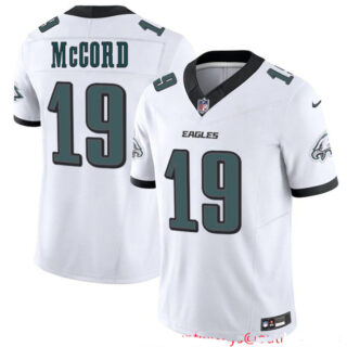 Youth Philadelphia Eagles #19 Kyle McCord White 2025 Draft New F.U.S.E. Vapor Untouchable Limited Stitched Football Jersey