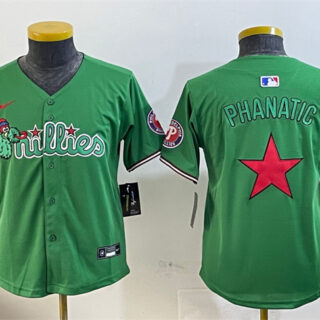 Youth Philadelphia Phillies Green Phanatic Limited Stitched Jersey