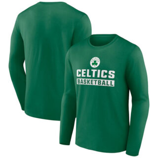 Men's Boston Celtics Green Let's Go Long Sleeve T-Shirt