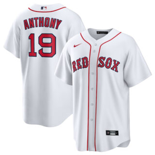 Men's Boston Red Sox #19 Roman Anthony White Cool Base Stitched Baseball Jersey