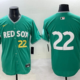 Men's Boston Red Sox #22 Garrett Whitlock Green 2025 City Connect Limited Stitched Baseball Jersey