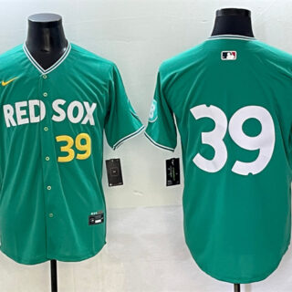 Men's Boston Red Sox #39 Marcelo Mayer Green 2025 City Connect Limited Stitched Baseball Jersey