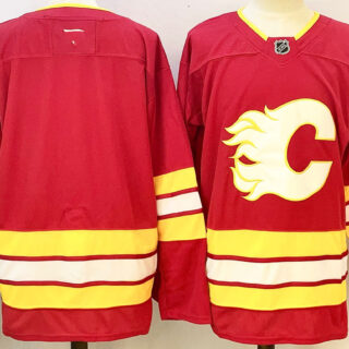 Men's Calgary Flames Blank Red 2024-25 Stitched Hockey Jersey